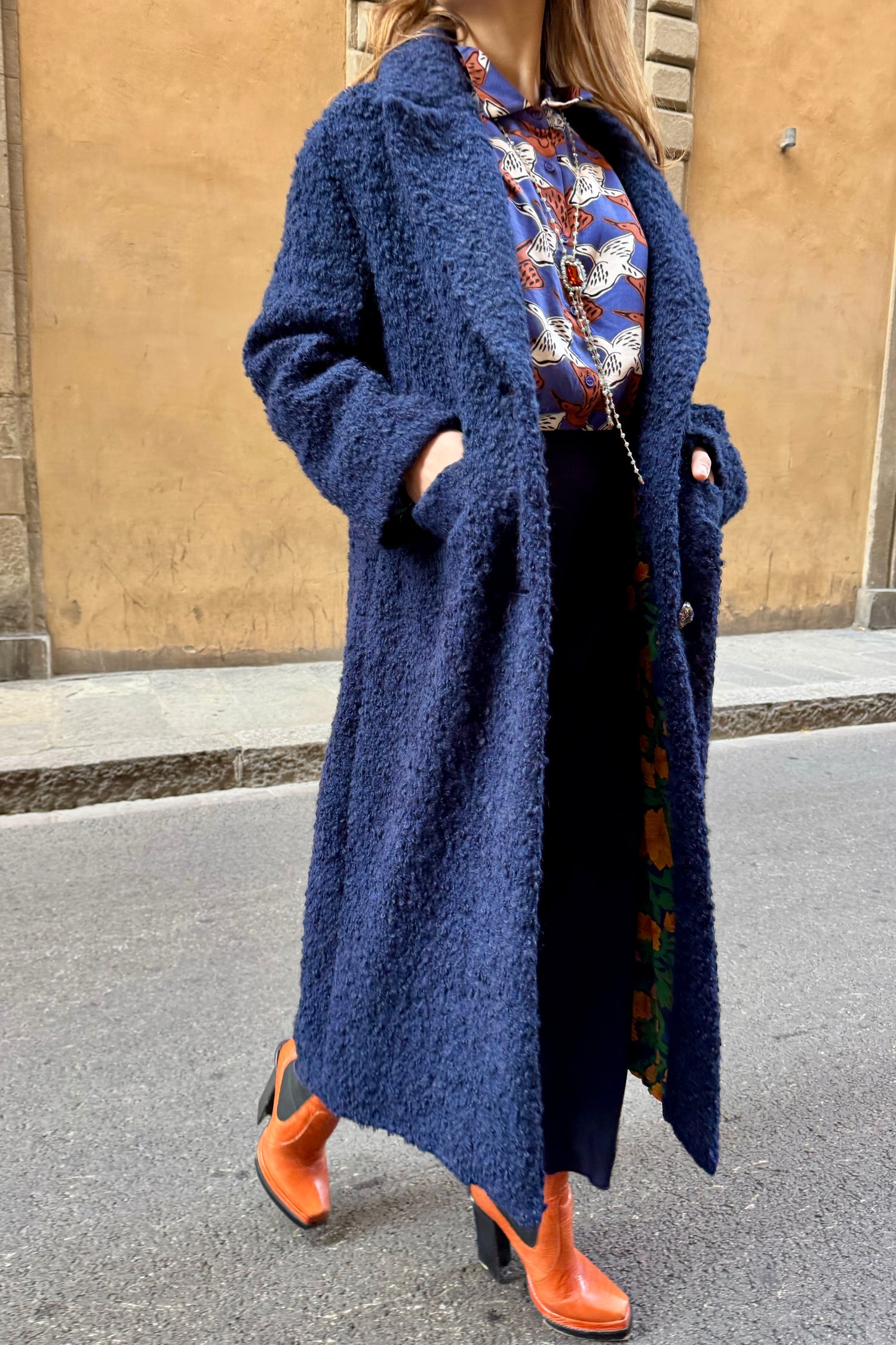 Cappotto Lungo Bouclé